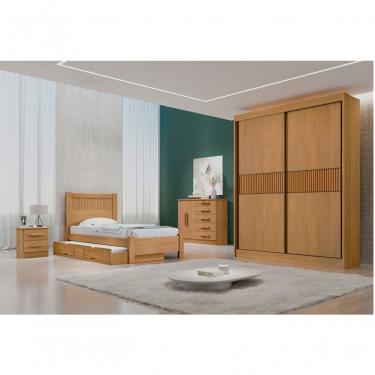 Imagem de Guarda Roupa Solt 2 Portas 3 Gav - Santorini Ripado D'doro