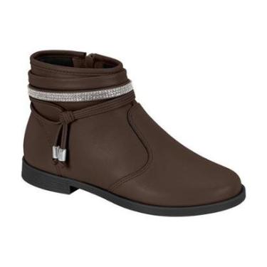 Imagem de Bota Cano Curto Com Detalhe De Strass Infantil MOLEKINHA 2181.107 Cor:;Tamanho:30-Feminino