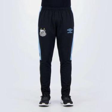 Imagem de Calça Masculina Umbro Santos Treino 2023, Preto, P, Masculino