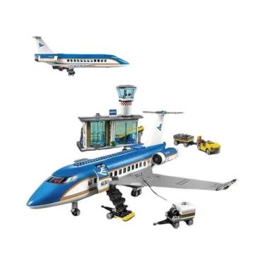 Imagem de Blocos De Montar Para Crianças Série Cidade: Terminal De Carga E Avião