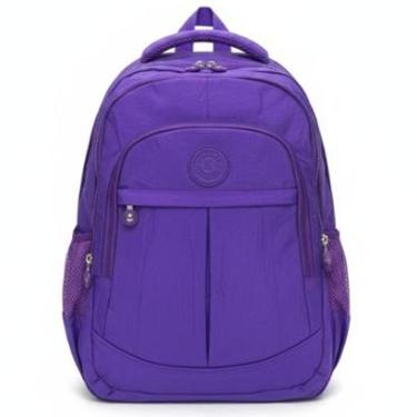 Imagem de Mochila Casual Escolar Adulto Juvenil Em Nylon Tactel Espaço Para Notebook-Unissex