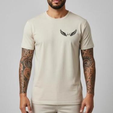 Imagem de Camiseta Masculina Moto Shop Route 66 Estampa Retrô Algodão Slim Fit Motociclismo Urban Style-Masculino