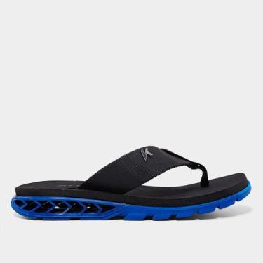 Imagem de Chinelo Kenner Rakka Unissex, Azul, Preto, 38