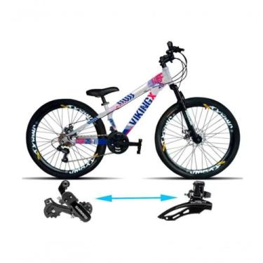 Imagem de Bicicleta Viking Aro 26 Tuffx25/30 Vmaxx Freio A Disco 21v Prata Azul