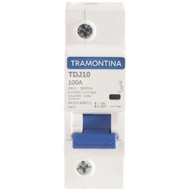 Imagem de Minidisjuntor Tdj10ka 1 P 100 A Curva C Tramontina
