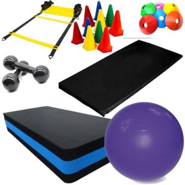 Imagem de Kit Funcional Escada Agilidade  Treino Cardio E Coordenação Em Casa - 