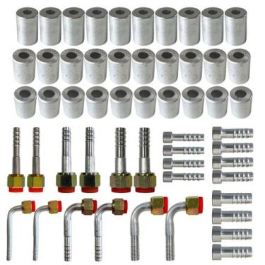 Imagem de Kit Caneca Conexão Salva Vida 6 8 10mm Alumínio 54 Unidades - LETÍCIA 