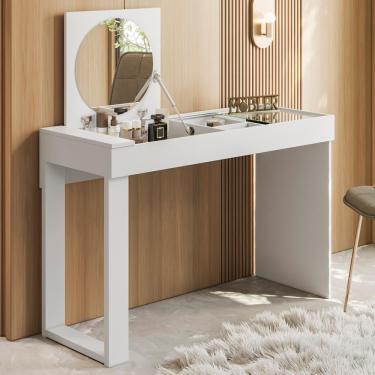 Imagem de Escrivaninha Penteadeira Reppy 112 Cm Branco Mbl Branco