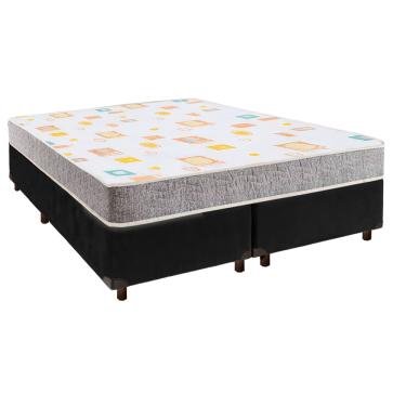 Imagem de Cama + Base Box e Colchão D20 Casal - D20 Inducol Preto