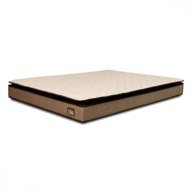 Imagem de Colchão Queen Espuma D45 Pillow Top Dubai 158x198x24cm Caqui Hellen