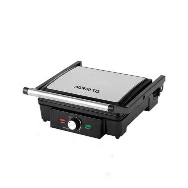 Imagem de Multi Grill Sanduicheira Elétrica Lanches Dupla 180° Antiaderente Grelhado Mr. Cheff Ag...