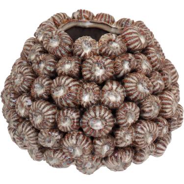 Imagem de VASO DECORATIVO ENFEITE PLANTA CERÂMICA 16x22x22cm BEGE