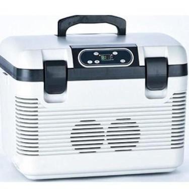 Imagem de Mini geladeira portátil 19l aquece e resfria casa carro 12v 220v - Tem