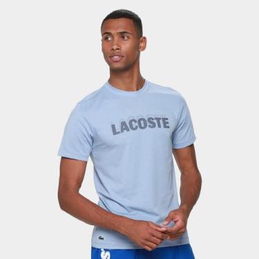 Imagem de Camiseta Lacoste Masculina, Azul claro, Marinho, G