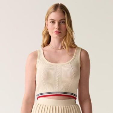 Imagem de Top Fila Uc Slim Knit Stripe Feminino-Feminino