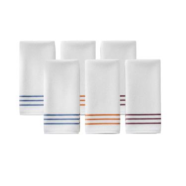 Imagem de Kit 6 Panos De Prato Copa Atoalhado 100% Algodão Felpudo 45x70 Premium Nobre Teka
