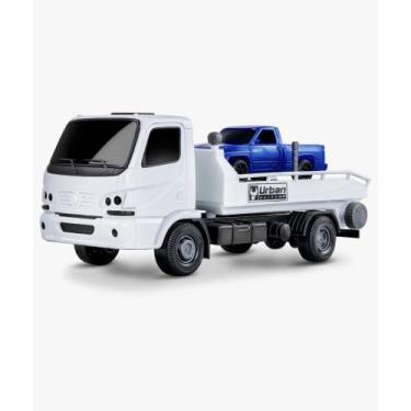Imagem de Caminhão Urban Guincho 28 Cm Roma Brinquedos - Ref. 1430, Branco