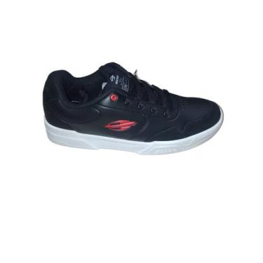 Imagem de Tênis Mormaii Skate Chase Preto Black / Red Street, 39, Masculino, Pre