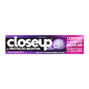 Imagem de Creme Dental Close Up Prot Bioativa Contra Ácido Açúcar 70g