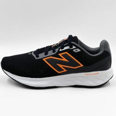 Imagem de Tênis New Balance M520 Esportivo Masculino, 39, Preto, Laranja fluor