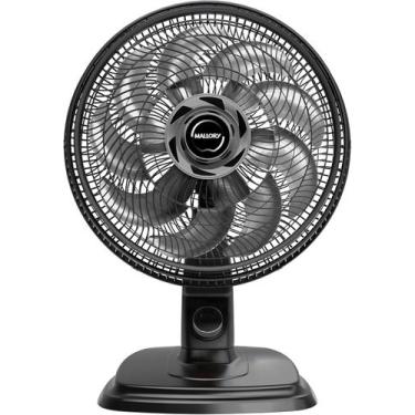 Imagem de Ventilador de Mesa 40cm Egeo 127V Preto / Grafite - Mallory, 110V