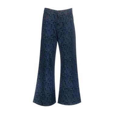 Imagem de Calças Jeans Femininas De Cintura Alta E Perna Larga, Estilo Retrô, Je