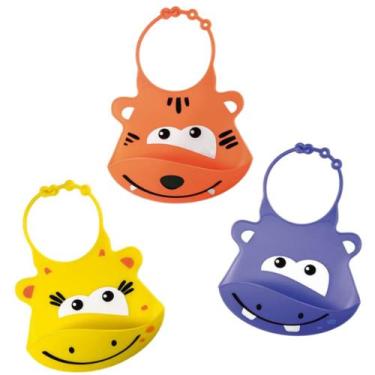Imagem de Babador Silicone Alimentação Avental Infantil Impermeável  - Multikids