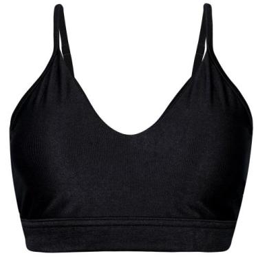 Imagem de Top Run More Glow Feminino, Preto, M