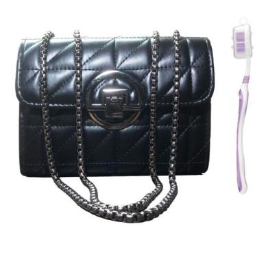 Imagem de Bolsa Feminina Ombro Premium Transversal Forrada Alça em Metal - Mormi
