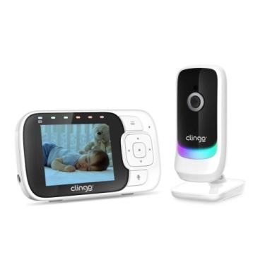Imagem de Baby Monitor Baba Eletrônica com Monitor 110V/220V Bivolt - CLINGO