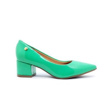 Imagem de Sapato Scarpin Vizzano Feminino 1220315, 36, Verniz, Verde