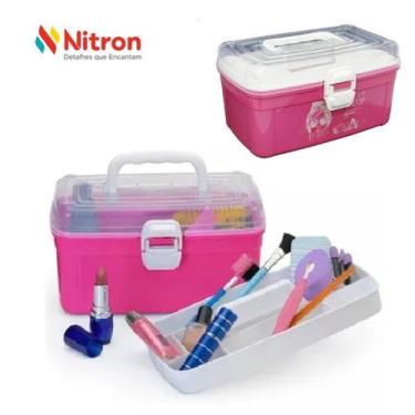 Imagem de Frasqueira com bandeja 2,8l rosa nitron