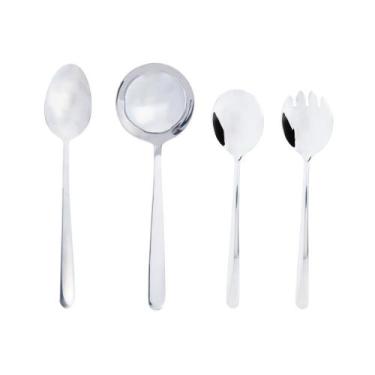 Imagem de Conjunto 4 Talheres para Servir de Aço Inox Viena Wolff