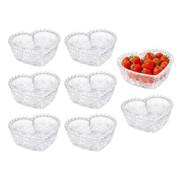 Imagem de Jogo 8 Bowl de Vidro Porta Objetos Coração Balls Lyor 290ml