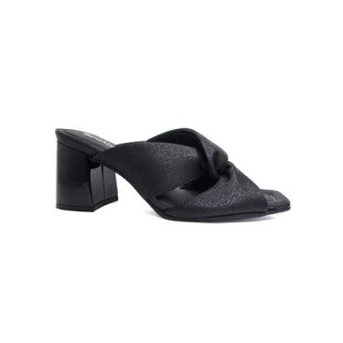 Imagem de Tamanco Piccadilly Salto Bloco 626030 Preto, 35, Preto
