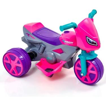 Imagem de Moto Elétrica Rider Rosa - Usual - Usual Brinquedos