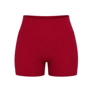 Imagem de Shorts Esportivo Nay Sport SH21 Feminino Cós Max Poliamida T. P/G, P, 