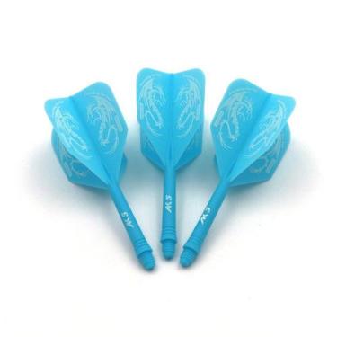 Imagem de Hastes e aletas para dardos CUESOUL com design estampado azul