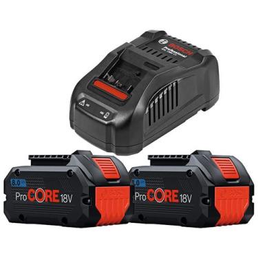 Imagem de 2 Baterias Procore 18v 8,0ah Carregador Gal 1880 Cv 18v 127v - Bosch