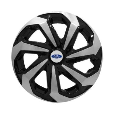 Imagem de Calota Esportiva Aro 13 Spider Black/Silver Ford Ka - Elitte