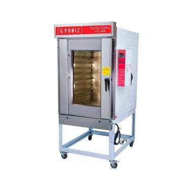 Imagem de Forno Turbo a Gás G.Paniz Gás GLP FTG 240 Aço Carbono Esmaltado 8 Esteiras Branco Bivolt