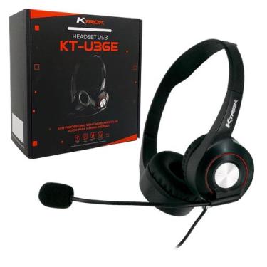Imagem de Headset Corporativo Ktrok KT-U36E, USB, Driver 40mm, Cancelador de Ruí