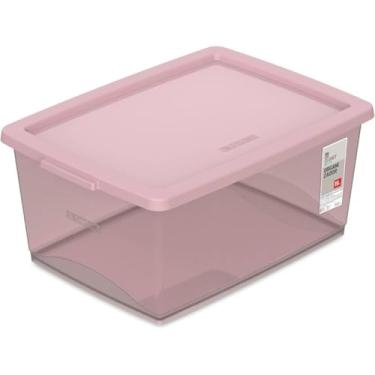 Imagem de Ordene - Caixa Organizadora Plástica de 15 Litros com Tampa, Linha My Closet