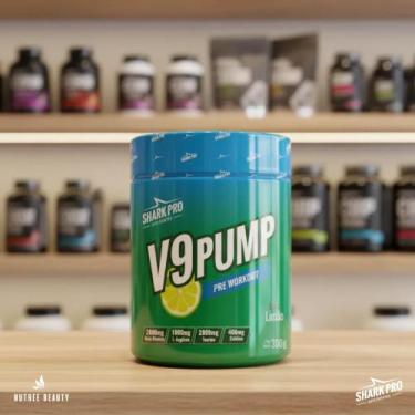 Imagem de V9 Pump Pré-treino Shark Pro Com Beta Alanina E Cafeina 300g Limão
