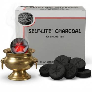 Imagem de Carvão Autoinflamável Char lite Briquetes 100 Unidades Queima de 30 Mi