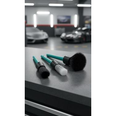 Imagem de Kit 3 Pincéis para Detalhamento Automotivo - Congratulations Store