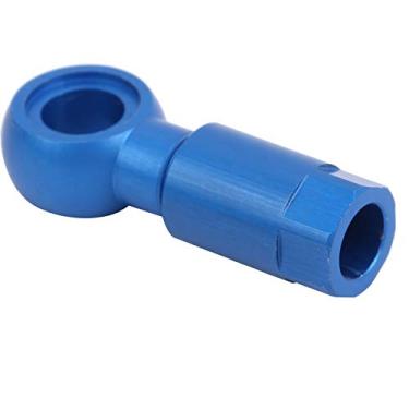 Imagem de Conector de cabeça de oliva para bicicleta, conjunto de tubulação de freio de bicicleta durável de 3 cores, liga de alumínio 5g para SLX XT(azul)