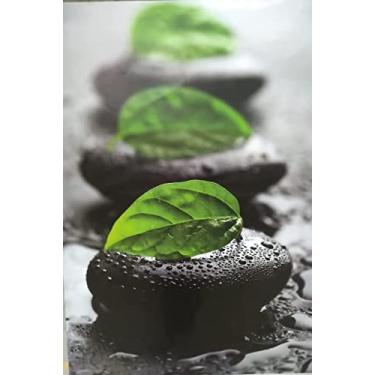 Imagem de Quadro Decorativo Ecofloat Pedras e Folhas ZEN 70 X 100 cm sem Moldura
