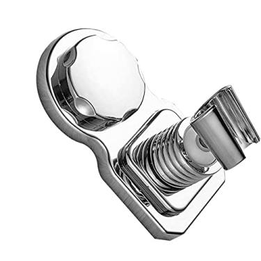 Imagem de Banheiro Acessórios de chuveiro Suporte de chuveiros de chuva Suporte de chuveiro de banho Suporte Sem perfurações Ajustável economia de água Montado na parede, Prata