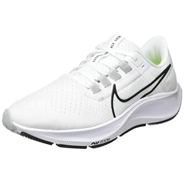 Imagem de Nike Tênis de corrida masculino Air Zoom Pegasus 38, Branco/platina pura/volt/preto, 10.5